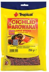 Tropical Cichlid&Arowana Large Sticks 250g lebegő pálcikás haltáp nagy cichlidek és arowanák számára