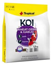 Tropical Koi Wheat Germ & Garlic Pellet M 5l/1, 5kg víz felszínén úszó táp tavi halaknak