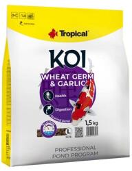 Tropical Koi Wheat Germ & Garlic Pellet L 5l/1, 5kg víz felszínén úszó táp tavi halaknak