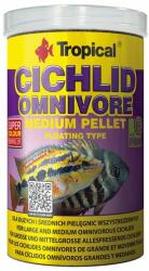 Tropical Cichlid Omnivore Medium Pellet 1000ml/360g többösszetevős haltáp közepes és nagy méretű mindenevő sügéreknek