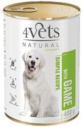 4Vets NATURAL SIMPLE RECIPE vadhússal 400g konzerv kutyáknak