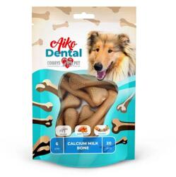COBBY'S PET AIKO Dental Calcium Milk Bone 6cm 170g/ 20db - cobbyspet