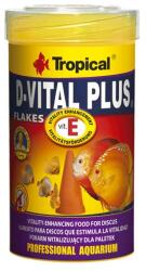 Tropical D-Vital Plus 100ml/20g lemezes haltáp E vitaminnal diszkoszhalaknak