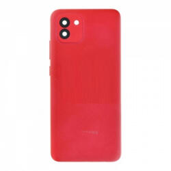 Samsung A035 Galaxy A03 164mm akkufedél (hátlap) kamera lencsével és ragasztóval, piros (gyári)