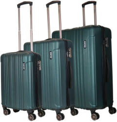 HaChi Atlanta zöld 4 kerekű 3 részes bőrönd szett (Atlanta-szett-zold)