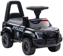  Rendőr elektromos kisautó 30W 6V, megafonnal és zenelejátszóval - Fekete