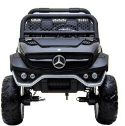Mercedes UNIMOG , 2 személyes, 4x4 140W - elektromos kisautó - Fekete