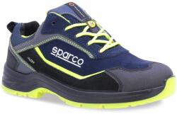 Sparco INDY Baltimora S3S ESD SR LG munkavédelmi cipő, kék-fluozöld (7537BMGF43)