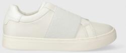 Calvin Klein bőr sportcipő CLEAN CUPSOLE SLIP ON fehér, HW0HW02007 - fehér Női 37