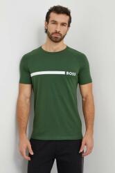 Boss pamut póló zöld, férfi, nyomott mintás - zöld M - answear - 20 990 Ft