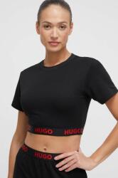 Hugo t-shirt női, fekete - fekete S
