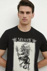 Medicine t-shirt fekete, férfi, nyomott mintás - fekete L - answear - 3 790 Ft