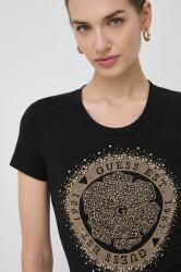 Guess t-shirt CAMELIA női, fekete, W4RI47 J1314 - fekete S