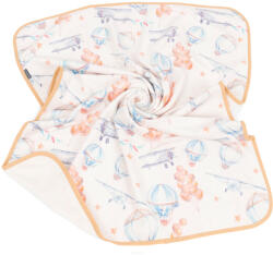 MT Textil MTT Minky kétoldalas, kétrétegű takaró 75x100 - Repülőgépek - babylion