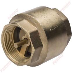  FERRO 3/4″ visszacsapó szelep réz / fém tányérral 10 bar, BB, 20 db/csomag (9ZZM2)