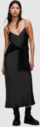 AllSaints ruha és pulóver HERA DRESS maxi, egyenes - fekete XS