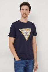 Guess t-shirt sötétkék, férfi, nyomott mintás, M4RI38 J1314 - sötétkék S