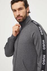 HUGO BOSS pamut pulóver otthoni viseletre szürke, nyomott mintás - szürke L - answear - 37 990 Ft