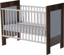  Martin Trio baba kiságy 120×60 cm - Sötét sonoma/fehér/desmond (ezüst tölgy)