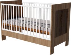  Zora Duo ifjúsági ággyá alakítható kiságy 140×70 cm - Sötét sonoma/világos sonoma