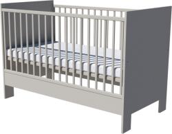 Zora Uno ifjúsági ággyá alakítható kiságy 140×70 cm - Szürke