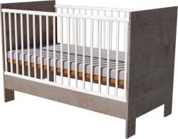 Zora Uno ifjúsági ággyá alakítható kiságy 140×70 cm - Desmond (ezüst tölgy)