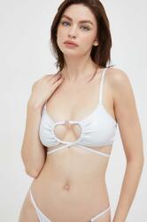 Calvin Klein bikini felső fehér, enyhén merevített kosaras - fehér M - answear - 26 990 Ft