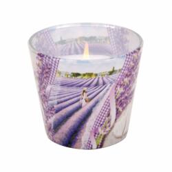 Bartek Candles Illatgyertya pohárban 115g, Lavender Kiss Lavender oil (46022)