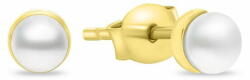 Brilio Elegáns fülbevaló sárga aranyból gyönggyel EA981YAU - mall