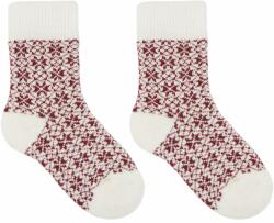 Vlnka Gyerek karácsonyi Merinó birkagyapjú zokni - piros gyermek méretek 25-27