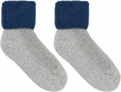 Vlnka Merinó gyapjú zokni "froté" - kék méret 47-48