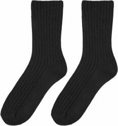 Vlnka Merinó birkagyapjú zokni egészségügyi szegéllyel - fekete méret 47-48
