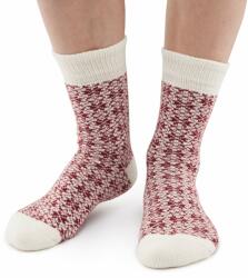 Vlnka Karácsonyi Merinó birkagyapjú zokni - piros méret 35-37