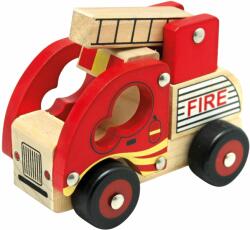 Bino Pompieri auto din lemn (BI84080)