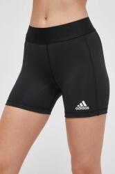 adidas Performance edzős rövidnadrág Techfit fekete, sima, közepes derékmagasságú, FK0993 - fekete XL