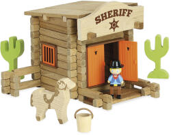JEUJURA Kit din lemn 80 piese Stația Sheriff (DDJ8066)