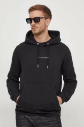 Pepe Jeans pamut melegítőfelső Dave Hoodie fekete, férfi, nyomott mintás, kapucnis - fekete S