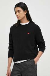 Levi's gyapjú pulóver könnyű, férfi, fekete - fekete S