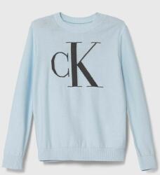 Calvin Klein gyerek pamut pulóver könnyű - kék 164