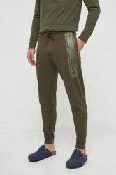 HUGO BOSS pamut nadrág otthoni viseletre zöld, nyomott mintás - zöld XL - answear - 25 990 Ft
