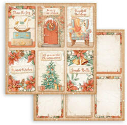 Scrapbooking kétoldalas papír - All Around Christmas 6 cards (10-43625)