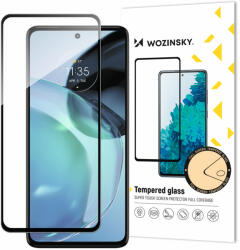 Wozinsky Full Glue edzett üveg edzett üveg Motorola Moto G72 9H teljes képernyővédő fekete kerettel