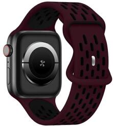 Beline óraszíj Apple Watch New Sport szilikon 42/44/45/49mm piros/fekete doboz