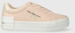 Calvin Klein sportcipő BOLD VULC FLATF LOW LACE LTH ML rózsaszín, YW0YW01294 - rózsaszín Női 39