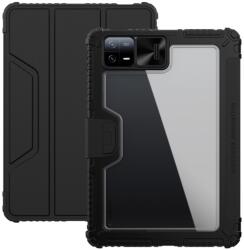 Nillkin BUMPER PRO műanyag telefonvédő (aktív FLIP, szilikon keret, közepesen ütésálló, asztali tartó funkció) FEKETE Xiaomi Pad 6 (GP-146549)