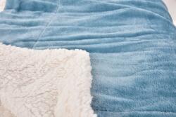 Dedra ROYAL Lagoon Velvet Kétrétegű luxus takaró pléd 150x200 cm - Kék (FC37706)