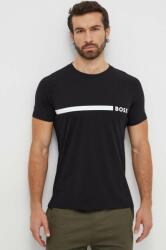 Boss pamut póló fekete, férfi, nyomott mintás - fekete XXL - answear - 20 990 Ft