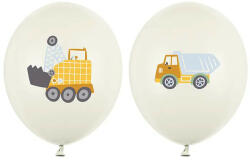 Partydeco Mintás latex lufi 11" 28cm Járművek (LUFI944709)