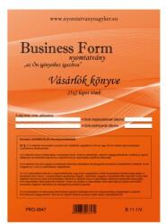 Nyomell Vásárlók könyve A4, álló 25x2lapos B. 11-1/V/UJ (NYOMTB111VUJ) - irodaitermekek