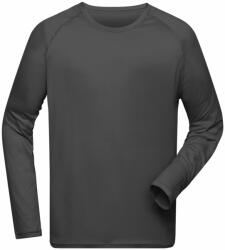 James & Nicholson Bluză sport cu mânecă lungă pentru bărbați JN522 - Titan | XL (1-JN522-1793532)